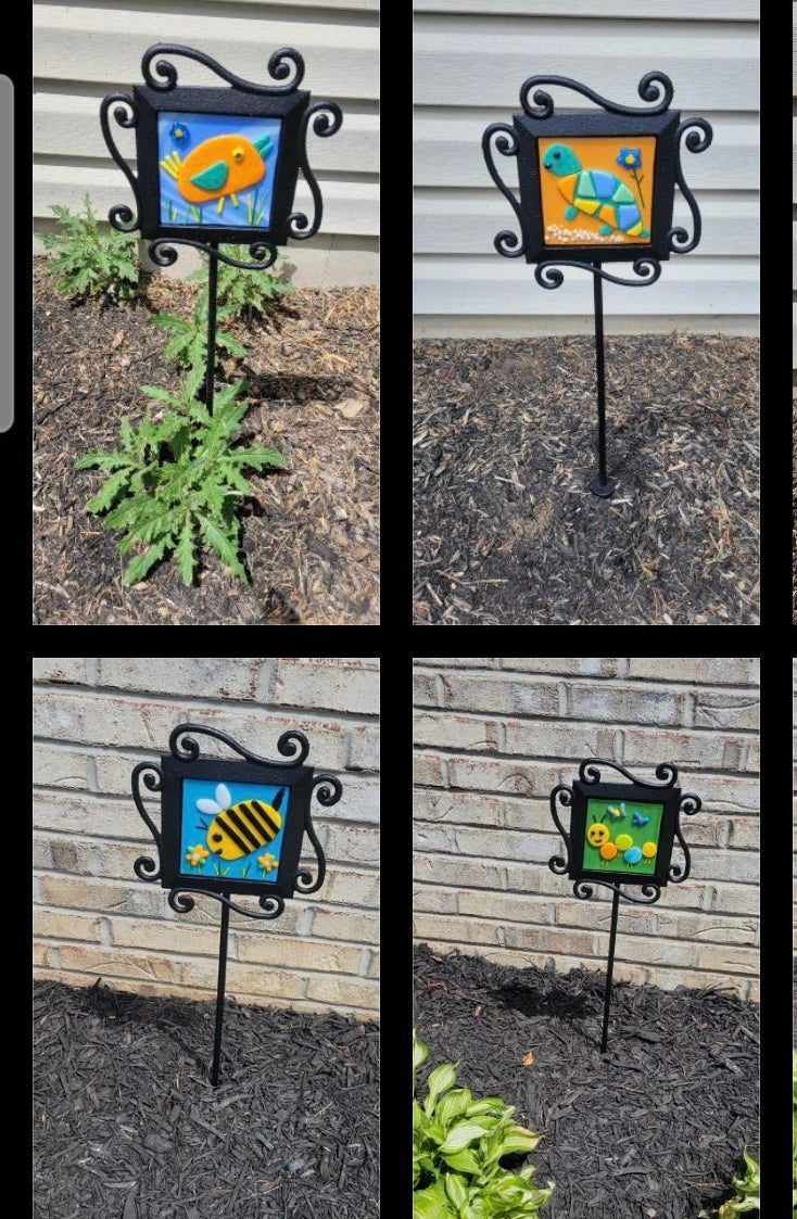 Wrought Iron Garden Stake
